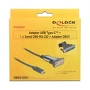 Καλώδιο USB Delock από Serial DB9 RS-232 ή DB25 σε Type-C