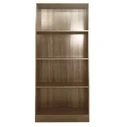 Velco Pro Systems Bookshelf/Rack 73x24x170 cm 4-Shelf Sfendamos (Walnut)