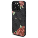 Guess GUHMP16LP4ROPEMCK Apple iPhone 16 Pro hardcase 4G Flowers Print MagSafe black