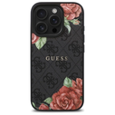 Guess GUHMP16LP4ROPEMCK Apple iPhone 16 Pro hardcase 4G Flowers Print MagSafe black