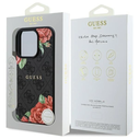 Guess GUHMP16LP4ROPEMCK Apple iPhone 16 Pro hardcase 4G Flowers Print MagSafe black