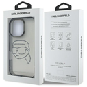 Karl Lagerfeld KLHCP16XHKHDCELK Apple iPhone 16 Pro Max hardcase IML Rhinestones Karl Head black