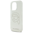 Karl Lagerfeld KLHCP16XHKHDCELT Apple iPhone 16 Pro Max hardcase IML Rhinestones Karl Head transparent