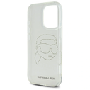 Karl Lagerfeld KLHCP16XHKHDCELT Apple iPhone 16 Pro Max hardcase IML Rhinestones Karl Head transparent