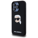 Karl Lagerfeld KLHMP15XSKHPPLK Apple iPhone 15 Pro Max hardcase Silicone Karl Head Print MagSafe black