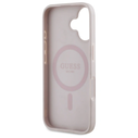 Guess GUHMP16SP4ROPEMCP Apple iPhone 16 hardcase 4G Flowers Print MagSafe pink