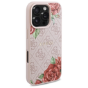 Guess GUHMP16XP4ROPEMCP Apple iPhone 16 Pro Max hardcase 4G Flowers Print MagSafe pink