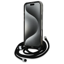 Karl Lagerfeld KLHMP16LHCKCKLCK Apple iPhone 16 Pro hardcase IML Crossbody Monogram Karl & Choupette Head MagSafe black