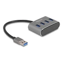 USB Hub Delock 63190, 4x USB 3.2 Gen 1 θύρες, 5Gbps, γκρι
