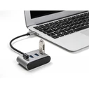USB Hub Delock 63190, 4x USB 3.2 Gen 1 θύρες, 5Gbps, γκρι