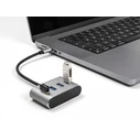 USB Hub Delock Type-C 63223, 4x USB 3.2 Gen 1 θύρες, 5Gbps, γκρι