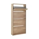 Shoe Cabinet with Four Doors - Optional Ventilated Back TORI 73x26x157 cm