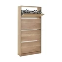 Shoe Cabinet with Four Doors - Optional Ventilated Back TORI 73x26x157 cm