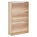 Shoe Cabinet with 3 Doors - Optional Ventilated Back 73x26x119 cm Tori