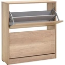 Shoe cabinet with two doors - optional ventilated back - 73x26x84 cm TORI