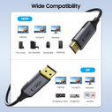 Tech-Protect Ultraboost Cable DisplayPort / HDMI 2.0 4K 60Hz 200cm Black