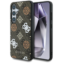 Guess 4G Printed Colored Peony Pattern MagSafe Samsung Galaxy S25 brown