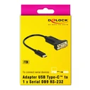 Αντάπτορας USB Delock Αντάπτορας Type-C σε Serial DB9 RS-232