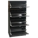 Velco Pro Systems Shoe Cabinet with Four Doors - Ventilated Back 63x24x150cm Gray Oak