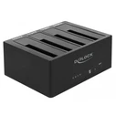 Docking Station Σκληρών Δίσκων Delock 64063, clone function, 4x HDD/SSD 6Gb/s, μαύρο