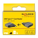Card Reader Delock αντάπτορας USB 3.2 Gen 1 Type-C σε SD/Micro SD 64117, 5Gbps
