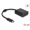 Αντάπτορας USB Delock Type-C σε HDMI 64175, 8K/30Hz, HDR, μαύρος