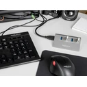 USB Hub Delock 64181, 4x USB θύρες, 10 Gbps, γκρι
