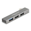 USB Hub Delock 64274, 3X Θυρών, 10Gbps, USB-C Σύνδεση, Γκρι
