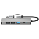 Tech-Protect HB03 HUB Adapter 5in1 USB-C + USB-A 2.0 + USB-A 3.0 + Ethernet RJ45 Space Grey