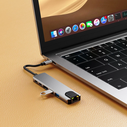 Tech-Protect HB02 HUB Adapter 6in1 USB-C + USB-A 2.0 + USB-A 3.0 + HDMI 4K30Hz + Ethernet RJ45 + PD 100W Space Grey