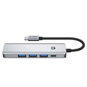 Tech-Protect HB01 HUB Adapter 5in1 USB-C + USB-A 3.0 + HDMI 4K60Hz + PD 100W Space Grey