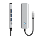 Tech-Protect HB01 HUB Adapter 5in1 USB-C + USB-A 3.0 + HDMI 4K60Hz + PD 100W Space Grey