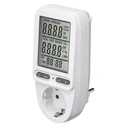 Μετρητής Κατανάλωσης Ρεύματος Goobay 64590 Με Οθόνη, 16A, Λευκός