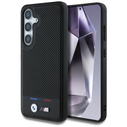 BMW Leather Tricolor Stripe MagSafe Samsung Galaxy S25 black