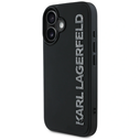 Karl Lagerfeld HC 3D Rubber Elongated Glitter Apple iPhone 16 black