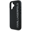 Karl Lagerfeld HC 3D Rubber Elongated Glitter Apple iPhone 16 black
