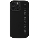Karl Lagerfeld HC 3D Rubber Elongated Glitter Apple iPhone 16 Pro black
