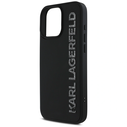 Karl Lagerfeld HC 3D Rubber Elongated Glitter Apple iPhone 16 Pro black