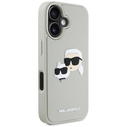 Karl Lagerfeld HC 3D Rubber Double Heads Apple iPhone 16 beige