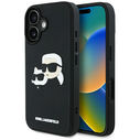 Karl Lagerfeld HC 3D Rubber Double Heads Apple iPhone 16 black