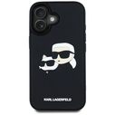 Karl Lagerfeld HC 3D Rubber Double Heads Apple iPhone 16 black