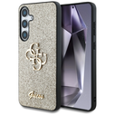 Guess Fixed Glitter Big 4G Metal Logo Samsung Galaxy S25 gold