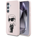 Karl Lagerfeld Silicone Graffiti Ikonik Printed Logo MagSafe Samsung Galaxy S25 pink