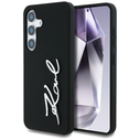 Karl Lagerfeld Silicone Metal Signature Logo Samsung Galaxy S25 black