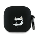 Karl Lagerfeld KLA4RUNCHK Apple AirPods 4 cover Silicone Choupette Head 3D black