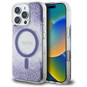 Guess HC Resin Bottom Glitter Apple iPhone 16 Pro MagSafe purple