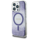 Guess HC Resin Bottom Glitter Apple iPhone 16 Pro MagSafe purple