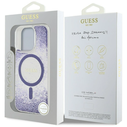 Guess HC Resin Bottom Glitter Apple iPhone 16 Pro MagSafe purple