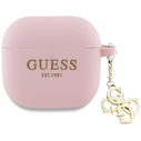 Guess GUA4LECG4P Apple AirPods 4 cover Silicone 4G Charm pink