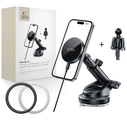 Tech-Protect MM15W-V5 Magnetic MagSafe Dashboard & Vent Car Mount Wireless Charger 15W Black